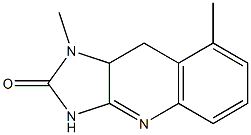 1,8-ジメチル-9,9a-ジヒドロ-1H-イミダゾ[4,5-b]キノリン-2(3H)-オン 化学構造式