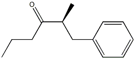 [S,(+)]-2-Methyl-1-phenyl-3-hexanone,,结构式