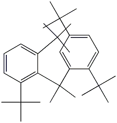 2-(2,5-Di-tert-butylphenyl)-2-(2,6-di-tert-butylphenyl)propane Struktur