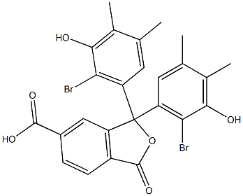 1,1-Bis(6-bromo-5-hydroxy-3,4-dimethylphenyl)-1,3-dihydro-3-oxoisobenzofuran-6-carboxylic acid Structure