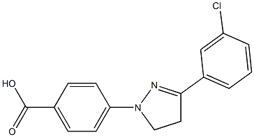 p-[3-(m-Chlorophenyl)-2-pyrazolin-1-yl]benzoic acid