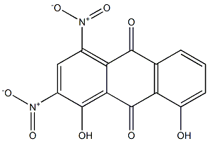 1,8-Dihydroxy-2,4-dinitroanthraquinone Struktur
