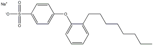 4-(2-Octylphenoxy)benzenesulfonic acid sodium salt 结构式
