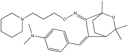 5-[4-(Dimethylamino)benzylidene]-1,3,3-trimethyl-2-oxabicyclo[2.2.2]octan-6-one O-[3-piperidinopropyl]oxime