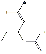 Carbonic acid ethyl(2,3-diiodo-3-bromo-2-propenyl) ester Structure