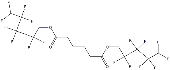 アジピン酸ビス(2,2,3,3,4,4,5,5-オクタフルオロペンチル) 化学構造式