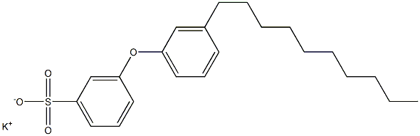 3-(3-Decylphenoxy)benzenesulfonic acid potassium salt Struktur