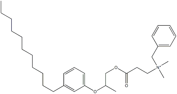 N,N-Dimethyl-N-benzyl-N-[2-[[2-(3-undecylphenyloxy)propyl]oxycarbonyl]ethyl]aminium Structure