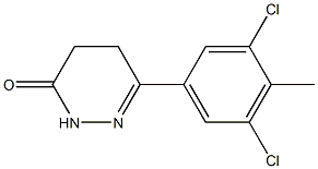 6-(3,5-ジクロロ-4-メチルフェニル)-4,5-ジヒドロ-3(2H)-ピリダジノン 化学構造式