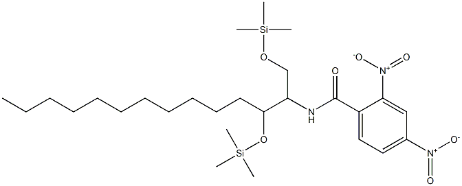 N-[1,3-ビス(トリメチルシリルオキシ)テトラデカン-2-イル]-2,4-ジニトロベンズアミド 化学構造式