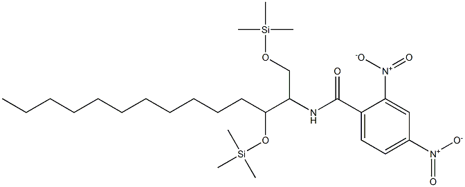 N-[1,3-Bis(trimethylsilyloxy)tetradecan-2-yl]-2,4-dinitrobenzamide,,结构式