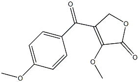 3-Methoxy-4-(4-methoxybenzoyl)furan-2(5H)-one Structure