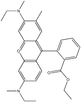 3,6-Bis[methyl(ethyl)amino]-9-[2-(ethoxycarbonyl)phenyl]-7-methylxanthylium|