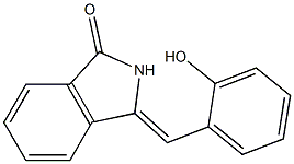 (Z)-2,3-Dihydro-3-(2-hydroxybenzylidene)-1H-isoindol-1-one,,结构式