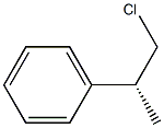 (+)-[(R)-1-クロロメチルエチル]ベンゼン 化学構造式