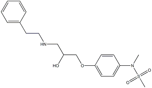  N-[4-[2-Hydroxy-3-(2-phenylethylamino)propyloxy]phenyl]-N-methylmethanesulfonamide