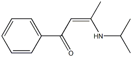 1-Phenyl-3-(isopropylamino)-2-butene-1-one Structure