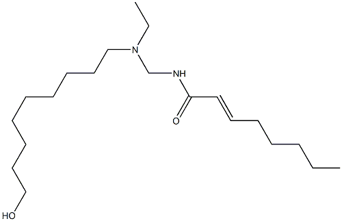  N-[[N-Ethyl-N-(9-hydroxynonyl)amino]methyl]-2-octenamide