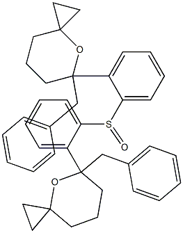 (2-Benzyl-1-oxaspiro[5.2]octan-2-yl)phenyl sulfoxide,,结构式