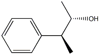 (1S,2S)-1-メチル-2-フェニル-1-プロパノール 化学構造式