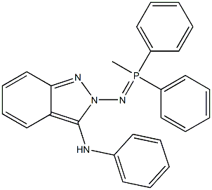 3-Phenylamino-2-[methyldiphenylphosphoranylideneamino]-2H-indazole|