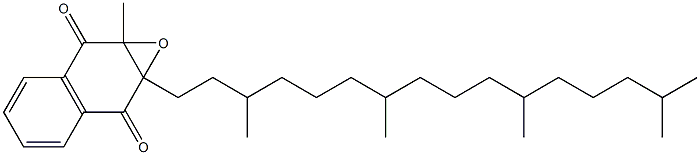 1a,7a-Dihydro-1a-methyl-7a-phytylnaphth[2,3-b]oxirene-2,7-dione 结构式