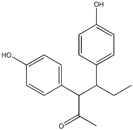 3,4-Bis(4-hydroxyphenyl)-2-hexanone Structure