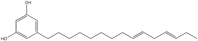 5-(9,12-Pentadecadienyl)resorcinol 结构式