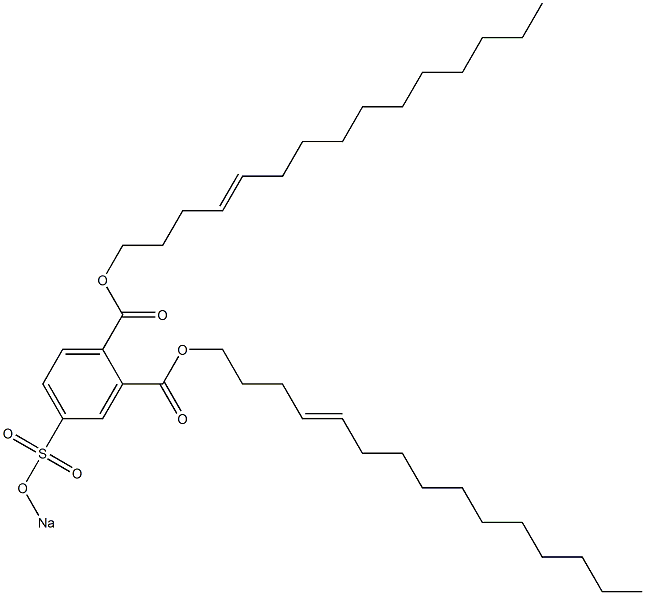 4-(Sodiosulfo)phthalic acid di(4-pentadecenyl) ester 结构式