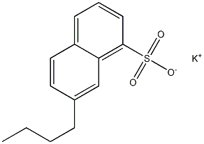 7-Butyl-1-naphthalenesulfonic acid potassium salt,,结构式