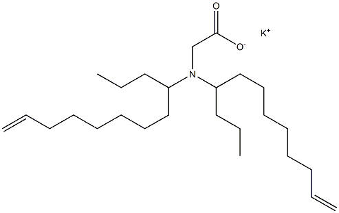 N,N-Di(11-dodecen-4-yl)aminoacetic acid potassium salt Structure