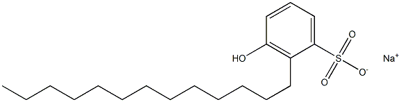 3-Hydroxy-2-tridecylbenzenesulfonic acid sodium salt Struktur