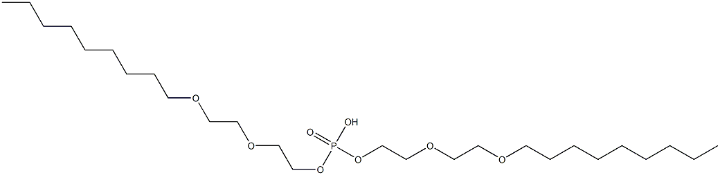 Phosphoric acid bis[2-[2-(nonyloxy)ethoxy]ethyl] ester,,结构式