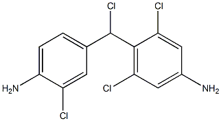 (4-Amino-3-chlorophenyl)(4-amino-2,6-dichlorophenyl)chloromethane Structure