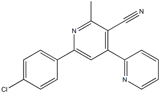 2-Methyl-4-(2-pyridinyl)-6-(4-chlorophenyl)pyridine-3-carbonitrile
