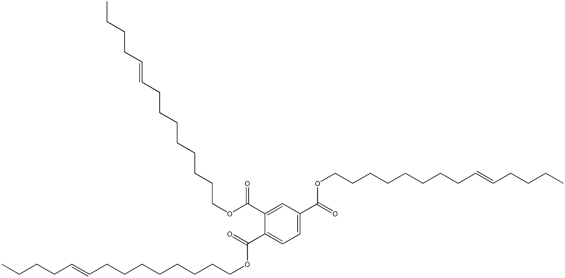 1,2,4-Benzenetricarboxylic acid tri(9-tetradecenyl) ester Structure