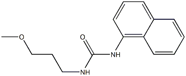1-(3-Methoxypropyl)-3-(1-naphtyl)urea,,结构式