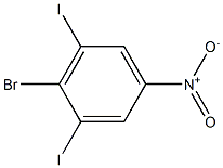 1,3-Diiodo-2-bromo-5-nitrobenzene Struktur