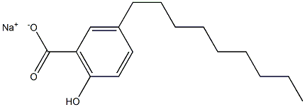 3-Nonyl-6-hydroxybenzoic acid sodium salt Structure