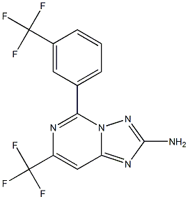 2-Amino-5-[3-trifluoromethylphenyl]-7-trifluoromethyl[1,2,4]triazolo[1,5-c]pyrimidine