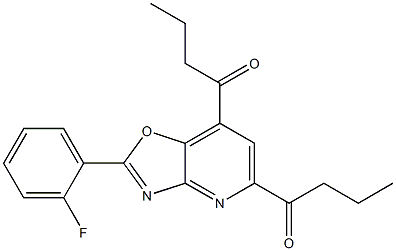  2-(2-Fluorophenyl)-5,7-dibutanoyloxazolo[4,5-b]pyridine