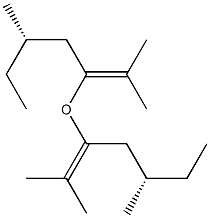 (+)-[(S)-2-Methylbutyl](2-methyl-1-propenyl) ether Struktur