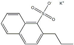 2-Propyl-1-naphthalenesulfonic acid potassium salt Structure