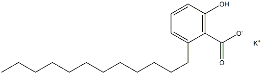 2-Dodecyl-6-hydroxybenzoic acid potassium salt Struktur