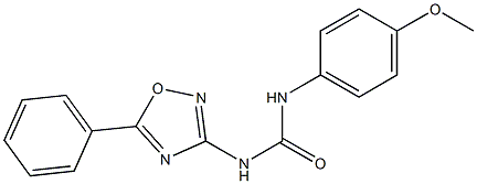 1-(5-Phenyl-1,2,4-oxadiazol-3-yl)-3-(4-methoxyphenyl)urea Struktur