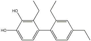 3-Ethyl-4-(2,4-diethylphenyl)benzene-1,2-diol