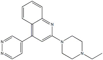 2-(4-Ethyl-1-piperazinyl)-4-(4-pyridazinyl)quinoline