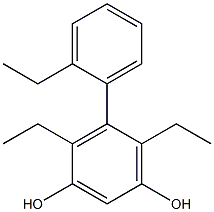 4,6-Diethyl-5-(2-ethylphenyl)benzene-1,3-diol Structure