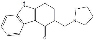 2,3-Dihydro-3-(1-pyrrolidinylmethyl)-9H-carbazol-4(1H)-one Struktur