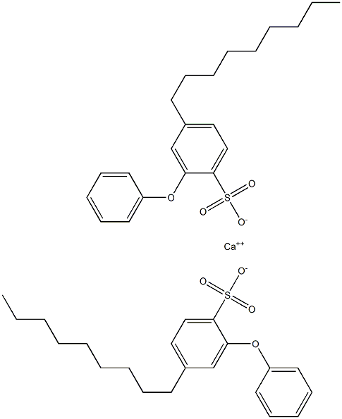 ビス(4-ノニル-2-フェノキシベンゼンスルホン酸)カルシウム 化学構造式
